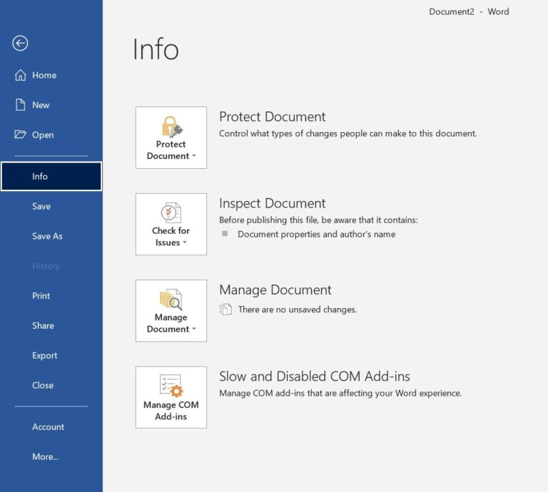 password protect a word document