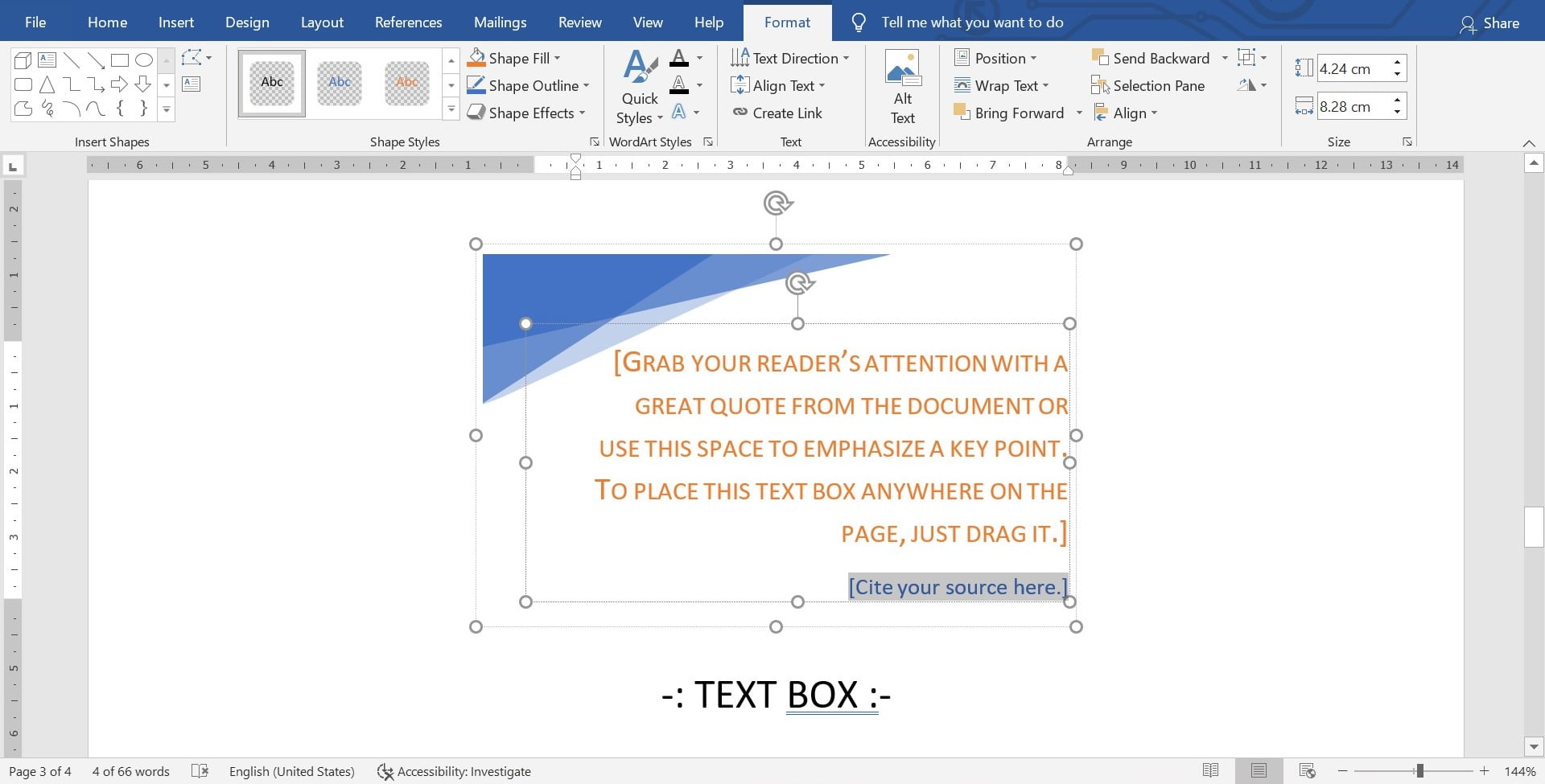 Insert Textbox in Ms Word की पूरी जानकारी। - Dmut.in