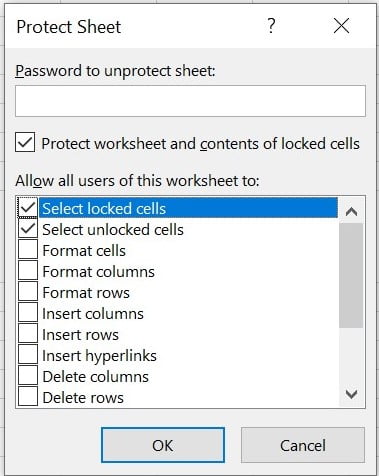 excel locked for editing
