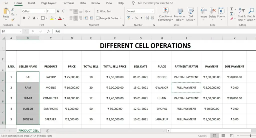 Rotate Cell in Excel Sheet