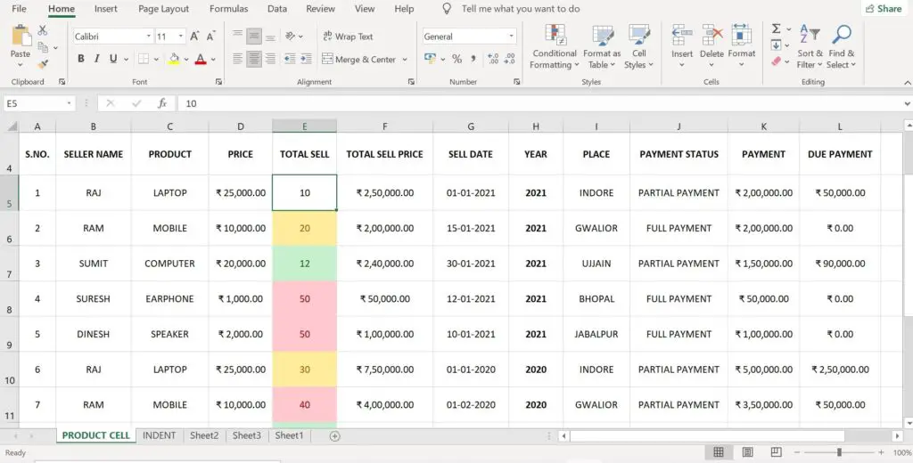 conditional formatting excel