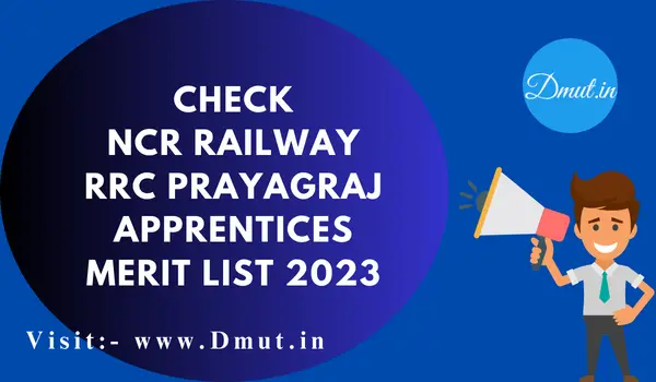 NCR Railway RRC Prayagraj Apprentices Merit List 2023 