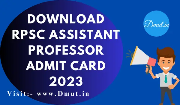RPSC Assistant Professor Admit Card 2023