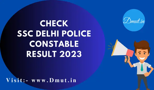 SSC Delhi Police Constable Result 2023