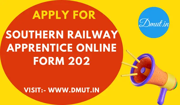 Southern Railway Apprentice Online Form 2024